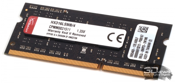 Модуль оперативной памяти DDR3-1600 Kingston HyperX HX316LS9IB/4