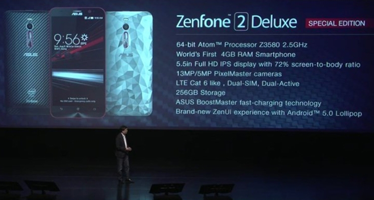 Представлен смартфон ASUS ZenFone 2 Deluxe Special Edition 