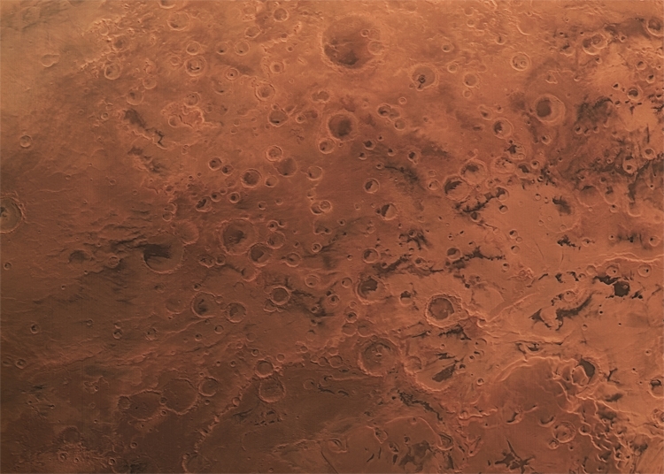 ЕКА опубликовало снимки южного полюса Марса с необычного ракурса