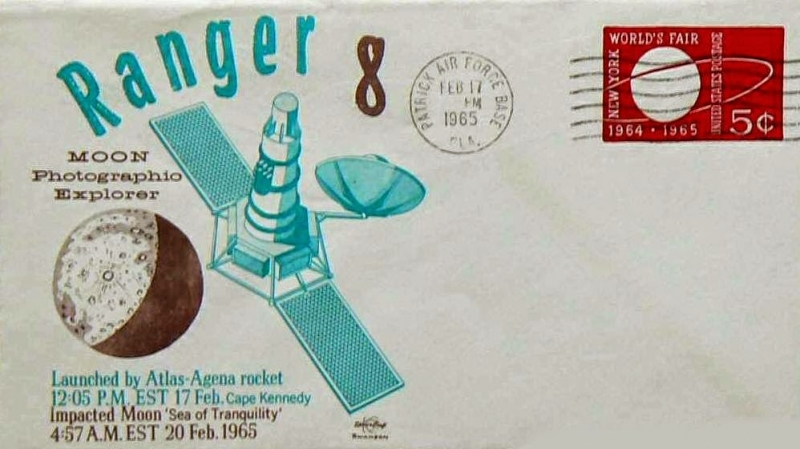  Почтовая карточка в честь запуска Ranger 8 