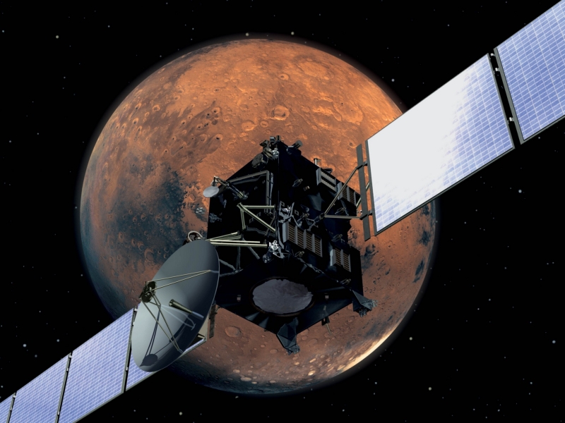  Rosetta пролетает вблизи Марса 