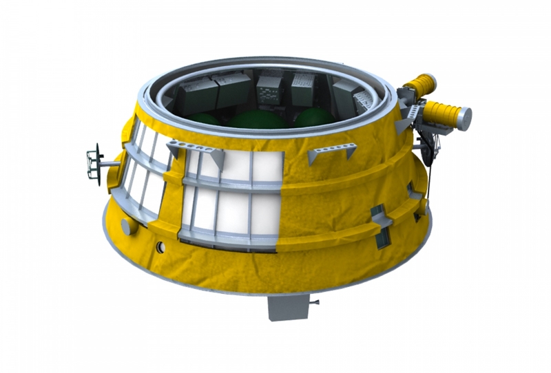 Блок выведения «Волга» формирует орбиту спутников. Графика РКЦ «Прогресс»