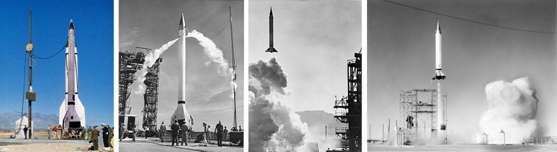 Ракета Viking строилась как недорогая замена А-4 (на цветном фото немецкое изделие стоит позади американского аналога) 