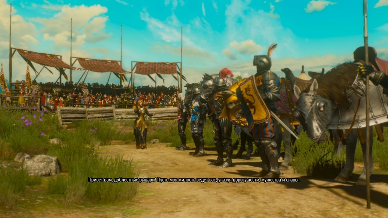 Без рыцарского турнира обойтись не могло