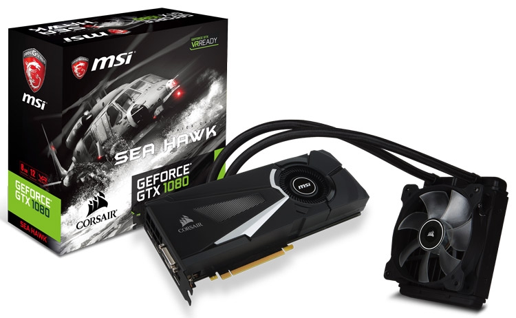 Видеокарта MSI GeForce GTX 1080 Sea Hawk