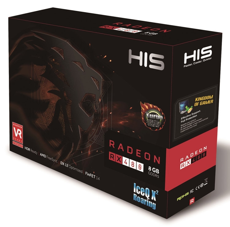 Видеокарта HIS Radeon RX 480 IceQ X² Roaring
