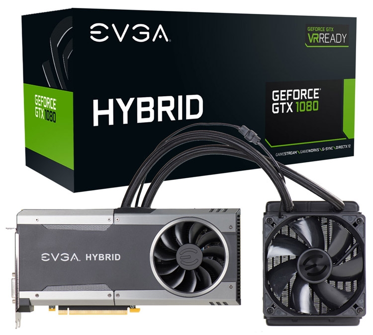 Видеокарта EVGA GeForce GTX 1080 FTW Hybrid Gaming