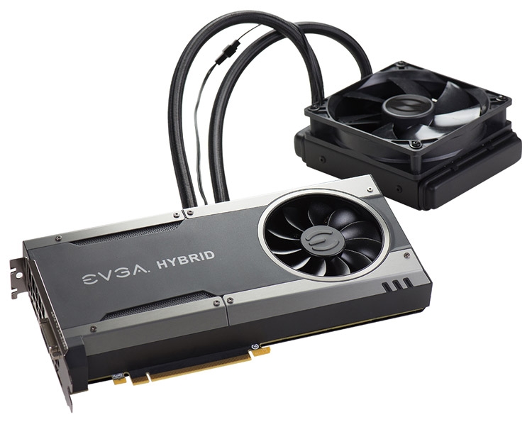 Видеокарта EVGA GeForce GTX 1080 FTW Hybrid Gaming