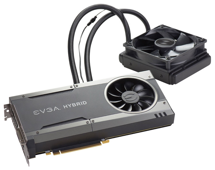 Видеокарта EVGA GeForce GTX 1070 FTW Hybrid Gaming