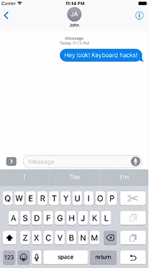 В коде iOS обнаружена клавиатура для одноручного ввода