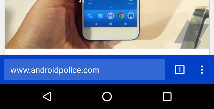 Chrome для Android адаптируют для одноручного использования