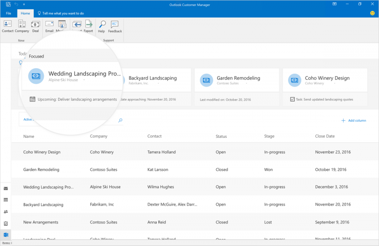 Microsoft добавила в Outlook инструмент для управления взаимодействием с клиентами