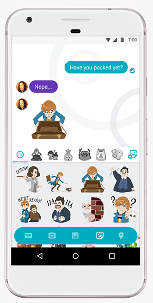 В Google Allo появилась «умная» иконка рекомендованных смайлов и стикеров
