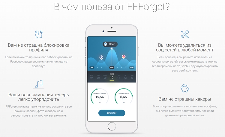 Сервис FFForget поможет сохранить личные данные из соцсетей