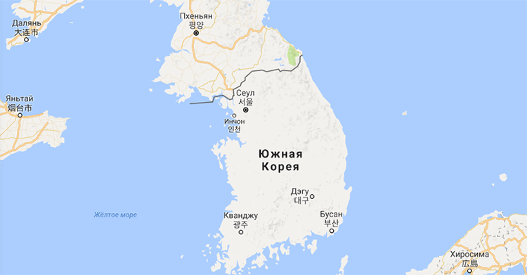 Южная Корея отказалась предоставить Google картографические данные