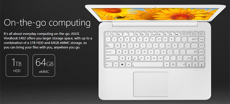 Новые ноутбуки ASUS VivoBook E402NA, E403NA и E502NA оснащены SoC Apollo Lake"