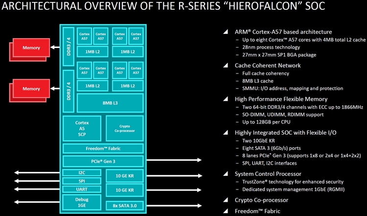 AMD Hierofalcon: один из вариантов ARM v8
