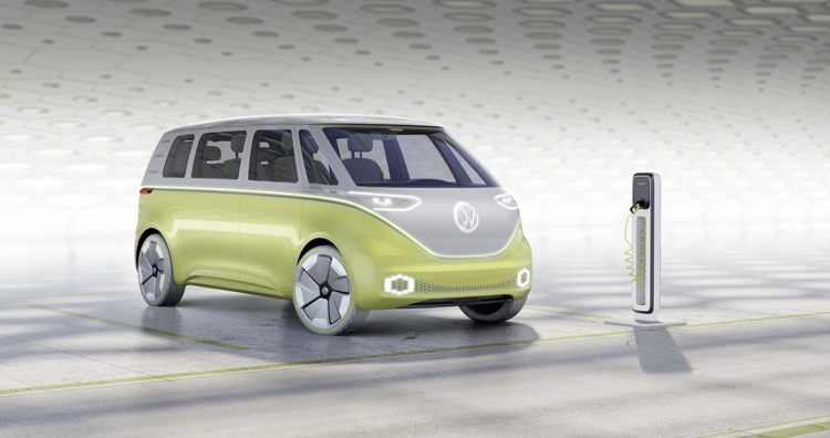 Volkswagen I.D. BUZZ: электрический микроавтобус с системой автопилотирования"