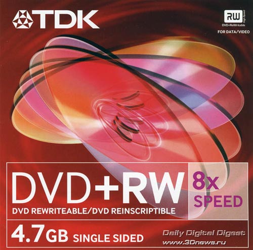 TDK DVD+RW 8x