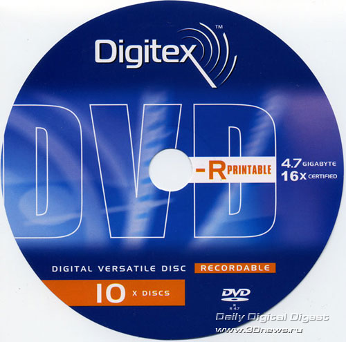 DIGITEX DVD-R 16x printable