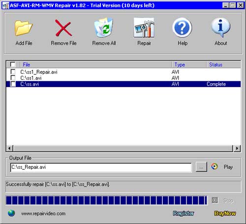  ASF-AVI-RM-WMV Repair 