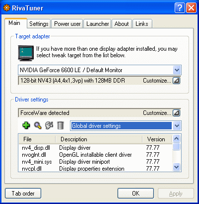 NVIDIA GeForce 6600LE 128Mb