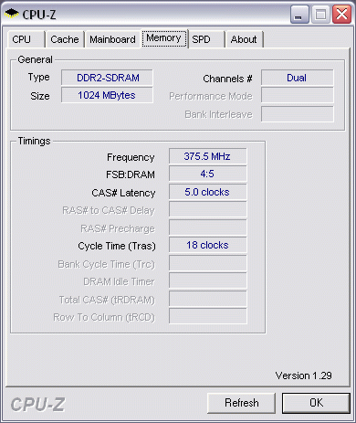Corsair DDR2 TWIN2X1024-8000UL1