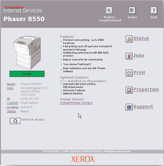 Xerox Phaser 8550
