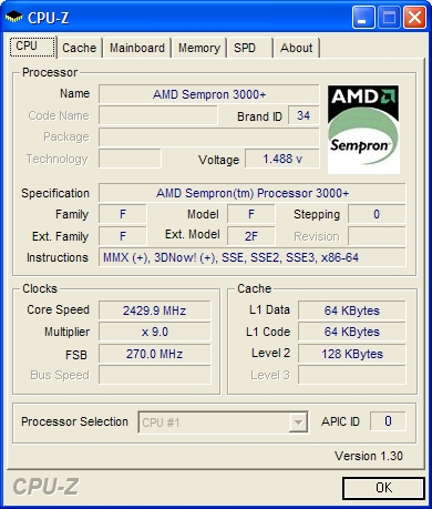 Sempron 3000+ для Socket 939