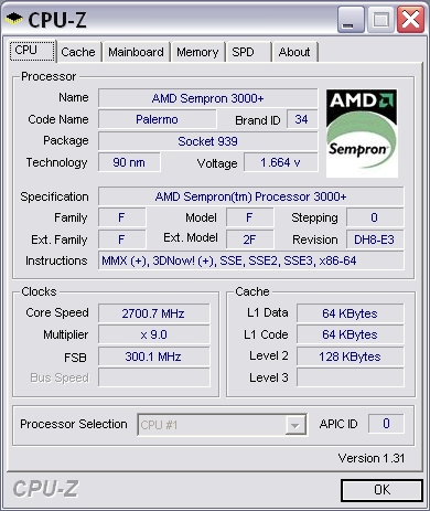 Sempron 3000+ для Socket 939