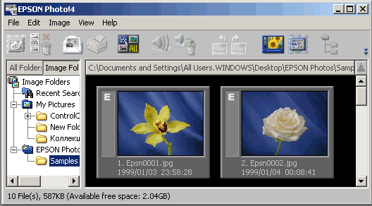Epson P-4000 Multimedia Storage Viewer