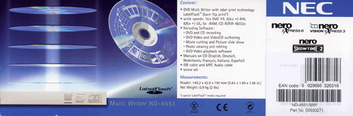 NEC - модели ND-4551 с технологией LabelFlash