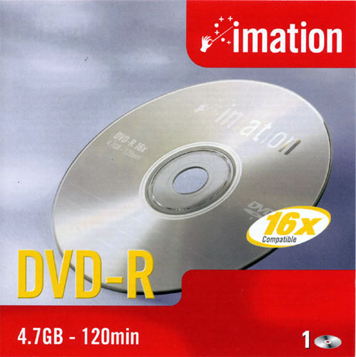 Imation DVD-R 16x box