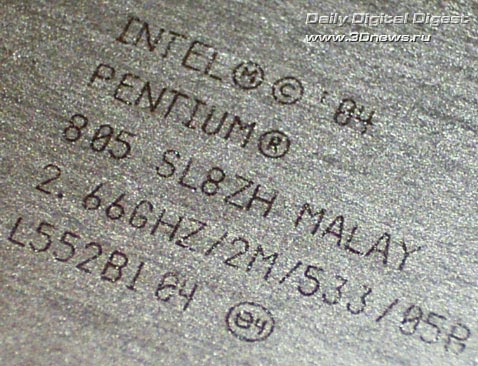  Pentium D 805 