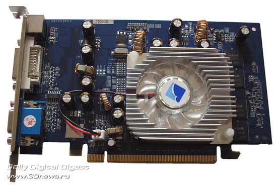  Albatron GeForce 7300GS спереди 