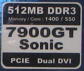  Palit 7900GT Sonic 512Mb 