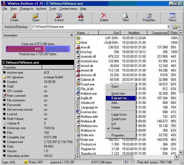 Download wace269i.exe free - WinAce.