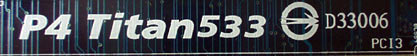 Label Gigabyte 8IE