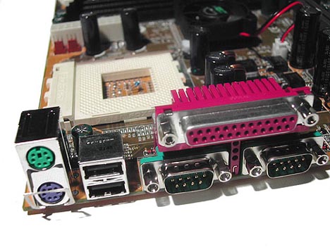 Abit KX7-333 Back panel