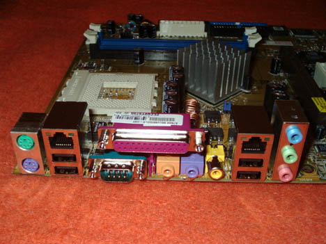 Asus A7N8X Back Panel