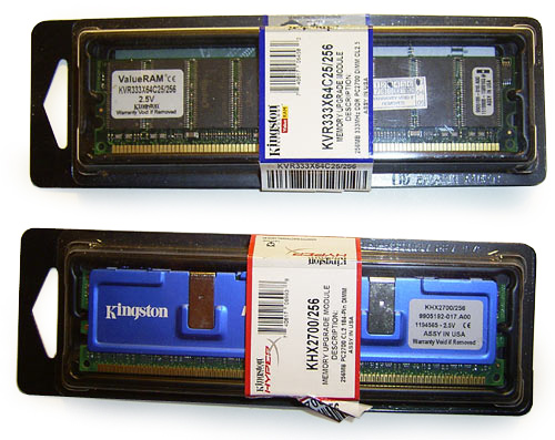 Kingston DDR333 и DDR433 
