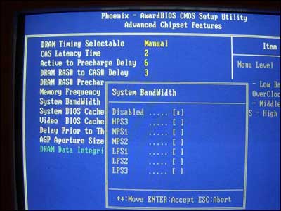 System Bandwidth