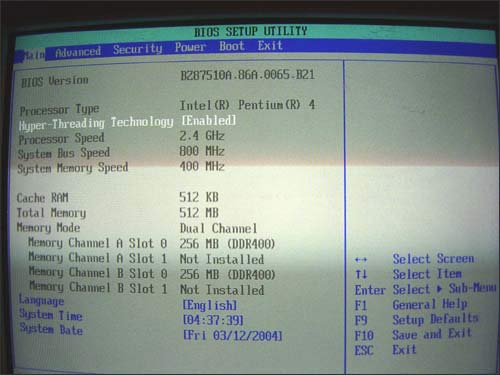 Intel D875PBZ  (Intel 875P Canterwood)  