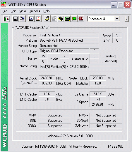 Intel D875PBZ  (Intel 875P Canterwood)  