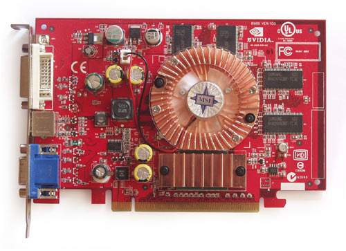 MSI GeForce PCX5750 Front