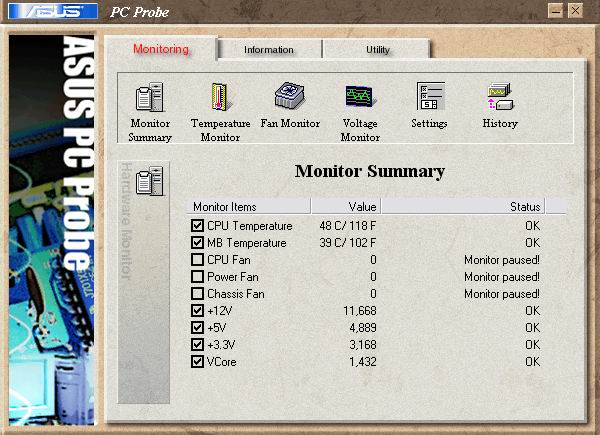 Asus PCProbe