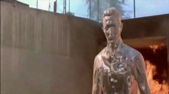 Последовательность превращения компьютерной модели Т-1000 в живого актёра