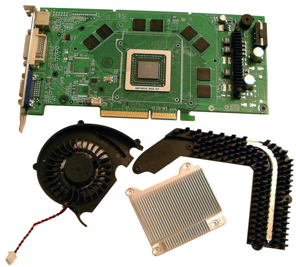 NVIDIA GeForce 6800GT. The board offers 256Mb of GDDR3 video memory with a