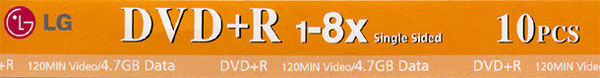 LG DVD+R 8x