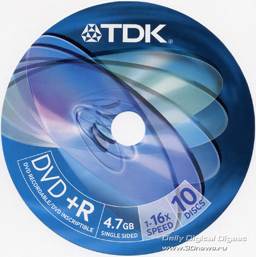  TDK DVD+R 16x 